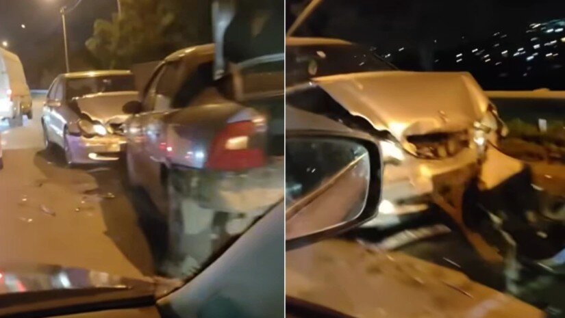 თბილისში ერთმანეთს სამი მანქანა შეეჯახა - არიან დაშავებულები